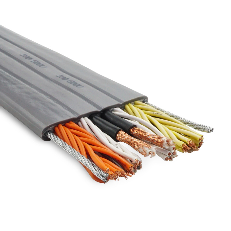 Double steel wire flat lift accompanying cable TVVBPG24 36 48 60 60 * 0 75 2 75 * 2P* 0 1*2