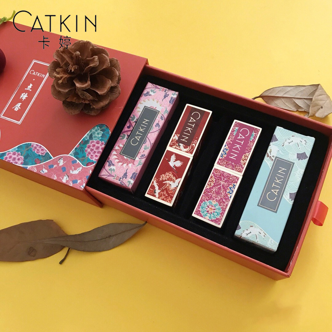 Catkin Longing for You リップスティック マット ロングラスティング モイスチャライジング リップスティック、本格的な中国風セット（女性用）
