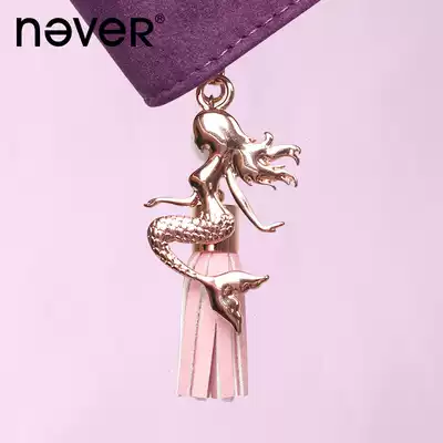 never Mermaid Series hand account tassel pendant keychain loose leaf pendant key ring accessories