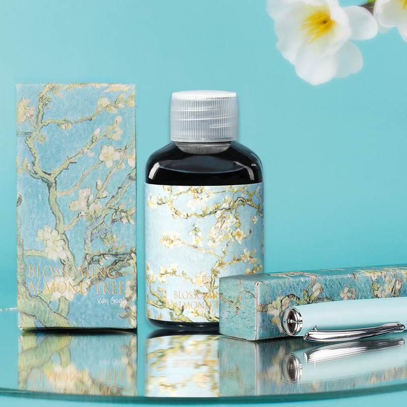 (nanoscale) ink - blind box pen Watercolor ink set black blue blue and black red non - carbon non - carbon not blocking pen writing office speed dry