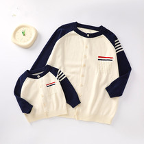 Parent-child sweaters sweaters childrens sports coats baby cardigans sweaters boys and girls new autumn tops fashionable
