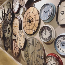 Large collection of solitary products-special deal with American retro decoration imitation iron wall clock pendulum clock Wall Wall decoration clock