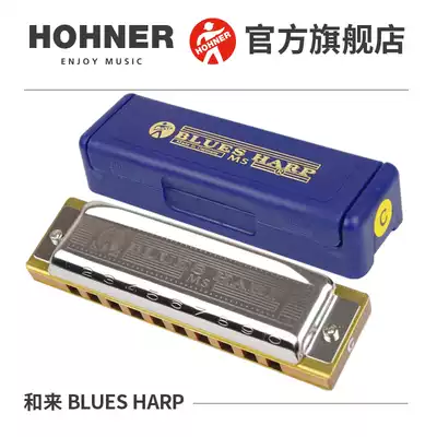 German Hohner and Lai 10 ten-hole Blues Blues Student harmonica Blues Harp Wooden Grid BH