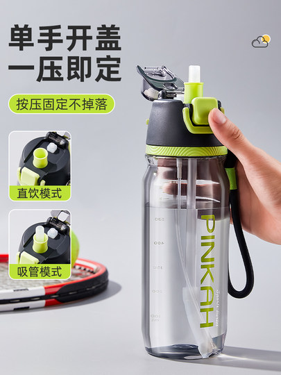 Sportsprühwasserbecher für Jungen, Outdoor-Wasserkocher mit großer Kapazität, weibliche Mittelschulkinder und Schüler, spezieller Sprühbecher für die Schule