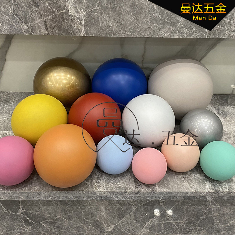 Matt Ball stainless steel ball Shang City shop window storefront suspended ceiling Decorative Ball metal Colour Christmas Ball Balls Hollow Ball