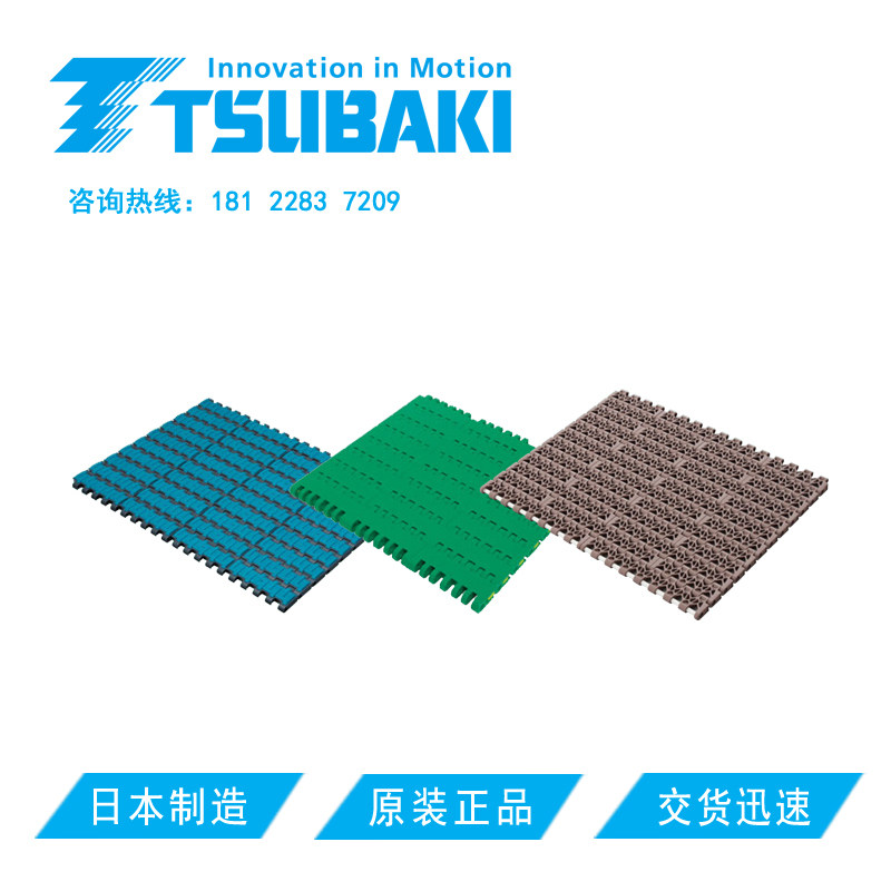 日本椿本塑料模块顶板链条高速宽幅类&amp;宽度固定类WT/BT5/BTM/BTH