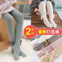 Girls leggings Spring and Autumn Thin models wear foreign baby socks pants for childrens cotton pantyhose