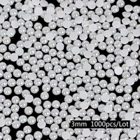 Около 1000 жемчугов 3 мм белых половинок