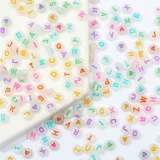 Акриловые буквы и цифры, браслет из бисера, бусины ручной работы, аксессуар с аксессуарами, DIY