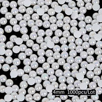 4 мм белая половина иидации около 1000 жемчуж