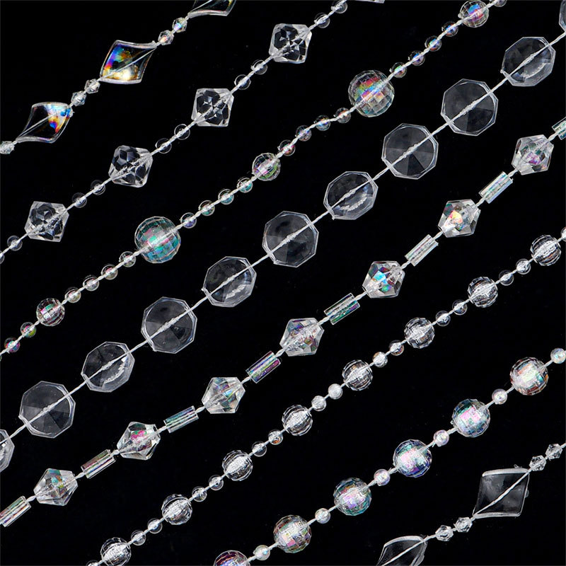 Acrylic Door Curtain Bead Curtain Partition New Style Living Room Bedroom Imitation Crystal Bead Curtain Screen Window Blocking Wedding Beaded Chain Acrylic Door Curtain Bead Curtain Partition New Style Living Room Bedroom Imitation Crystal Bead Curtain Screen Window Blocking Wedding Beaded Chain