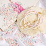 Стеклянный браслет из бусин из жемчуга ручной работы, аксессуар, аксессуары, 2-3мм