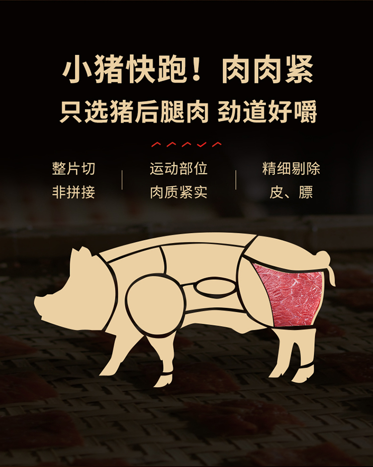 良品铺子 原味猪肉脯 100g*3袋 图4