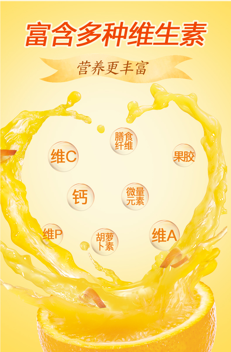 现货 汇源果汁 0添加 100%橙汁 200ml*12盒 图3