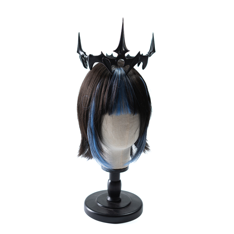 Arknights Black Crown Gothic Baroque New Year Dark Crown Crown Photography Props Hair Accessories Cos Arknights Black Crown Gothic Baroque New Year Dark Crown Crown Photography Props Hair Accessories Cos