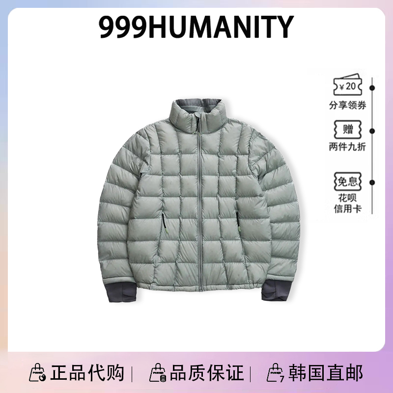 [in Stock] Korean 999Humanity Lightweight Ribbed down Jacket for Women, Winter Solid Color Stand Collar Coat, New