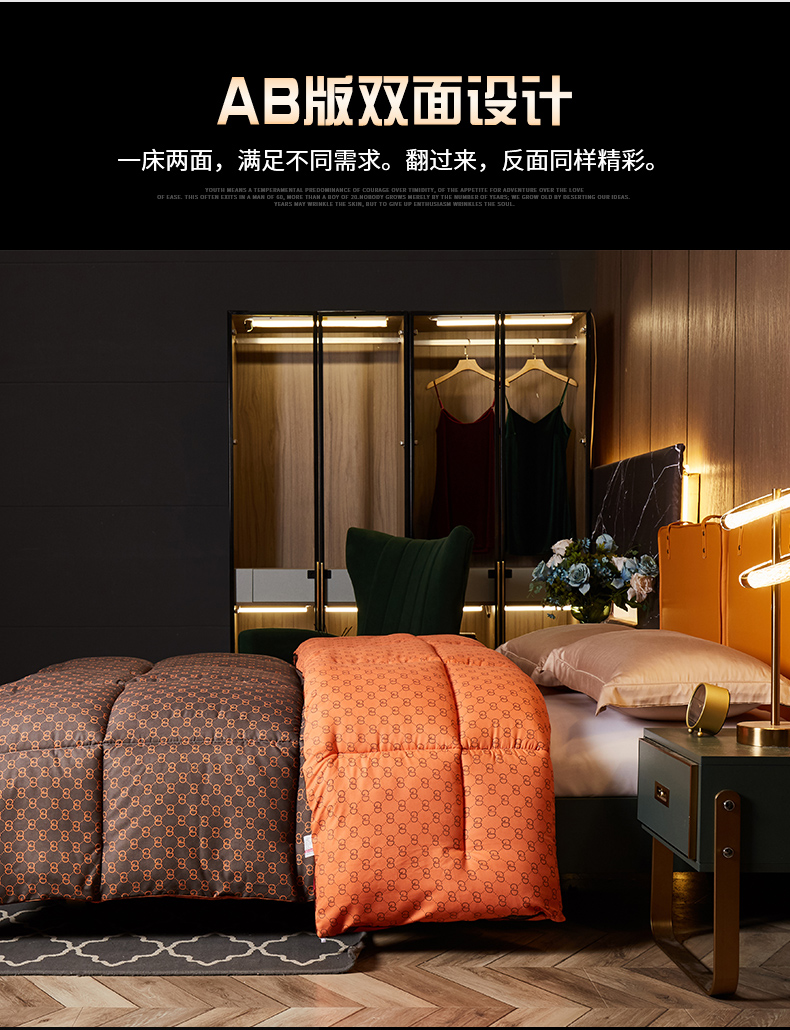 百富帝家纺 加厚羽丝绒四季被 4斤 图4