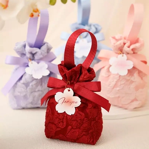 Wedding Candy Box, Wedding Candy Bag, Wedding Handheld Candy Gift Box, Non-Foldable Candy Bag, Gift Box for Guests, Enga