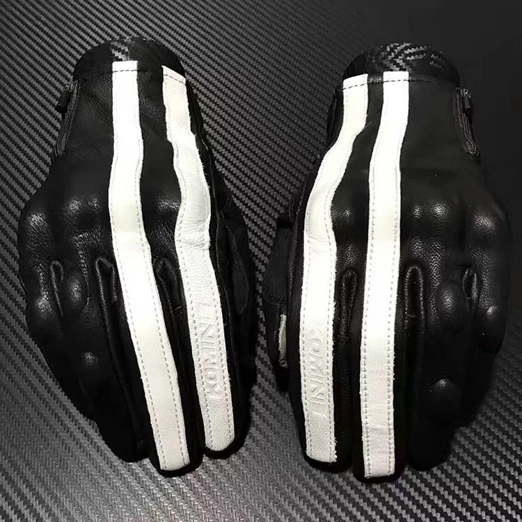 Summer new prisoner Harley retro leather motorcycle rider gloves male riding windproof touch screen AGVICON