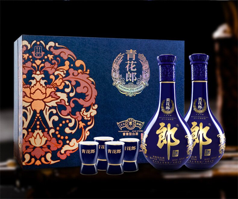 天猫超市 郎酒 青花郎 酱香型白酒 53度 500ml*2瓶礼盒装 图2