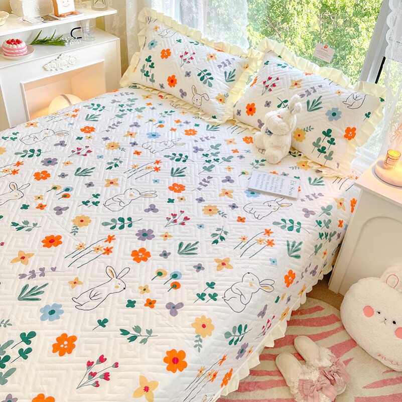 Bed Cover Light Lavish High-end Summer Slim 2021 New Seasons General Large Size Sky Grade pure cotton minimalist Wind Little Wonder Woman