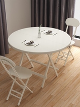 Large Round Table Dining Table Foldable Dining Table Light Family Black Walnuts Roundtable Small Family Style Nordic Wind