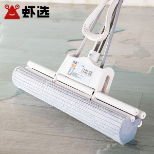 【加大超宽胶棉头】免手洗拖把