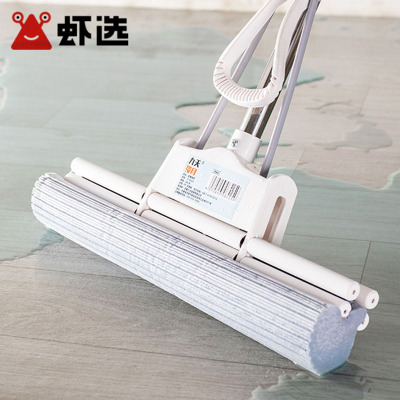 【加大超宽胶棉头】免手洗拖把