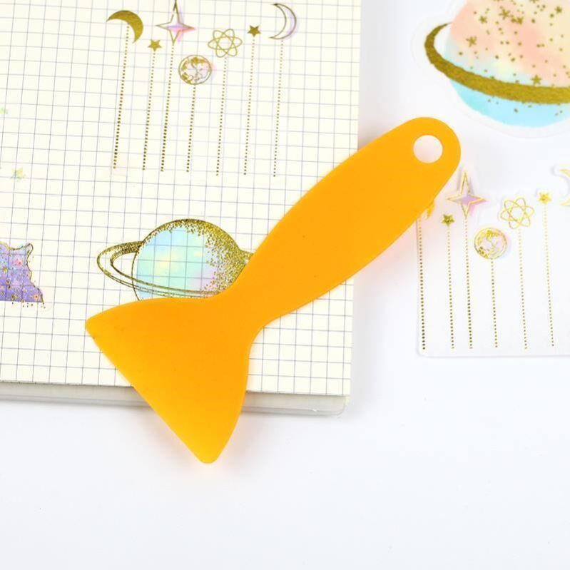  Hand ledger small yellow spade mesh red sub small yellow squeegee hand ledger and paper adhesive tape sticker release paper Anti-Teething