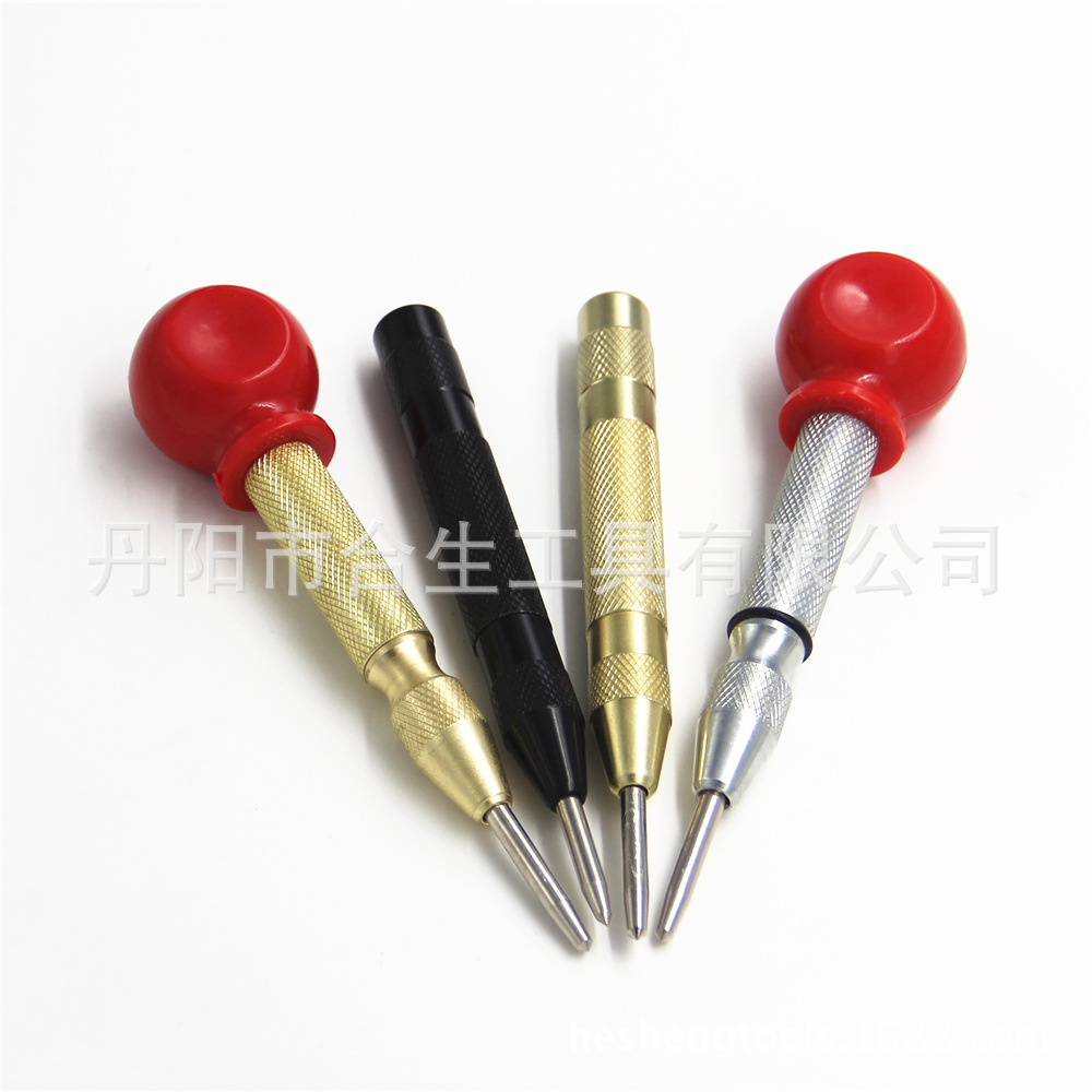 Special price automatic spring type center punch positioner Brass glass bumper window breaker-like punch punch punch eye punch