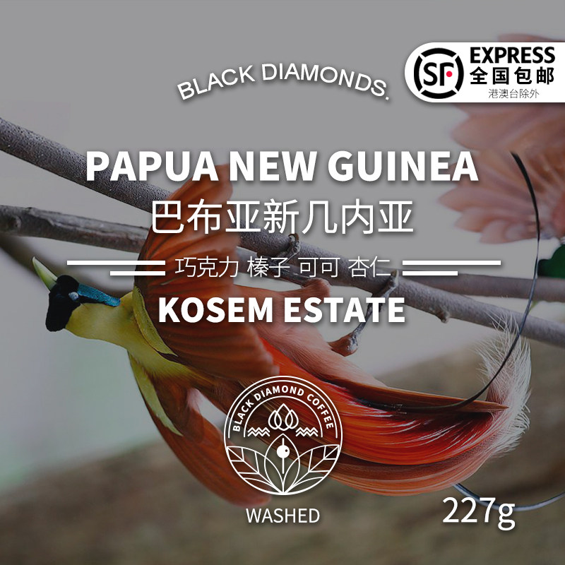 Black Diamond Babine New Guinea coincidentally washed with moderate baking single pint handout boutique coffee bean 227g