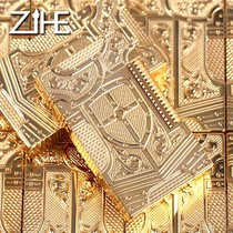 France Langsheng lighter creative personality tide grinding wheel anti-wind gas inflatable custom-made printing old-fashioned men