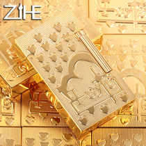 France Langsheng lighter creative personality tide gas inflatable windproof men grinding wheel type old-fashioned custom-made printing