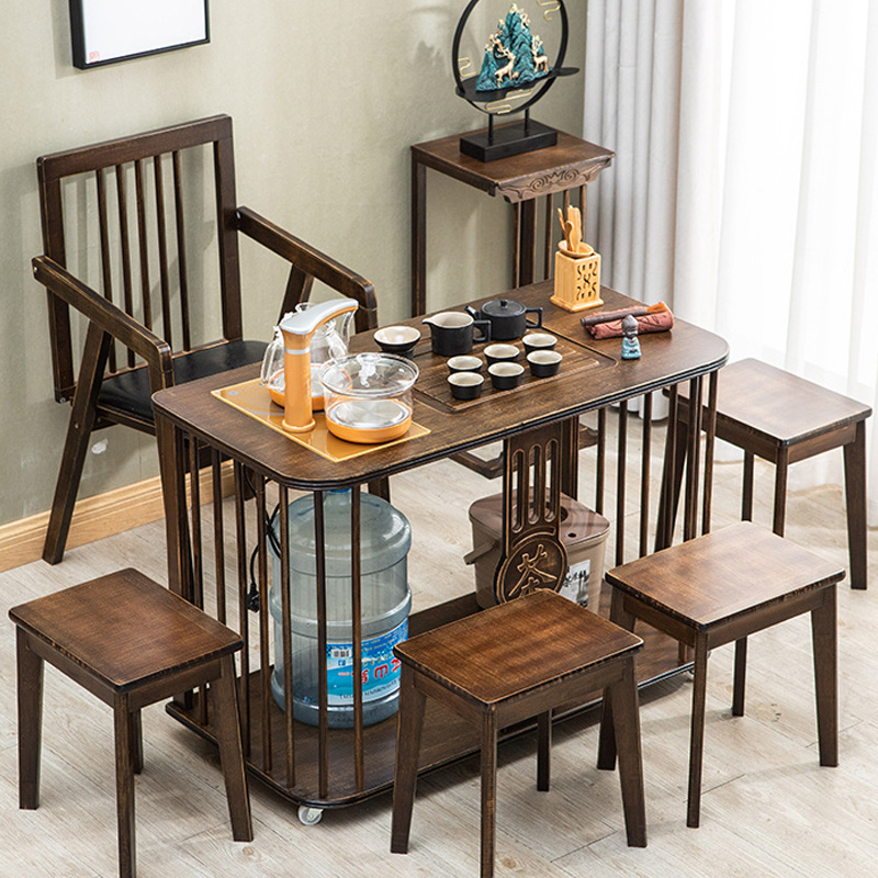 Tea table and chair combination Tea table Household small tea table Tea set Tea table All-in-one automatic electric mobile tea table