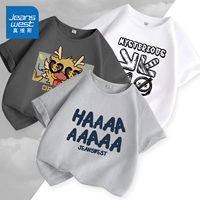 [3 части чистого хлопка] Грей/J Хахаха-Мения/Окрашивания Фортуны Дракон-Уайт/Таинственный Символ