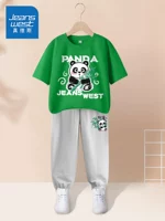 [Чистый хлопок] J Bamboo Panda/Fruit Green+J Panda K/светло -серый