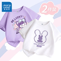 [2 части чистого хлопка] светло-пурпурный/J Purple Lucky Rabbit-White/Purple Line Rabbit