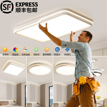 Living Room Main Light 2025 New Model Simple Modern Full Spectrum Ceiling Light for Hall Home Use Guangdong Zhongshan Lighting Fixtures Whole House