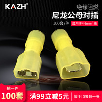 KAZH Nylon Insert Reed Male-to-joint plug-in-type wiring terminal connector M FDFN5 5-250
