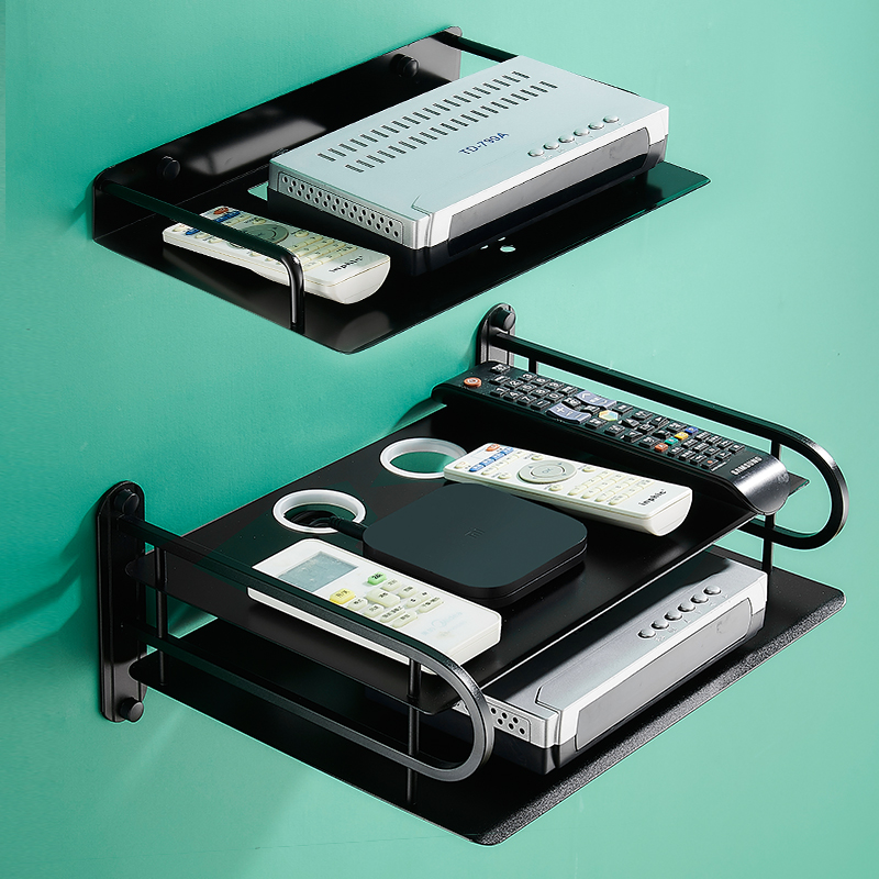 TV-on-box shelf-free wifi hanging wall wall-mounted shelf placement rack router's containing box