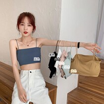 Underwear schoolgirl Han version junior high school girl thread ice girl wrapped in chest and anti-walking light obliterary slings to undercoat