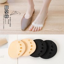 Five Finger Socks Womens Summer Sole Sandals Footwear Front Palm Toe toe Toe Invisible Boat Socks Summer Anti-Wear and half-cut Shallow Lip