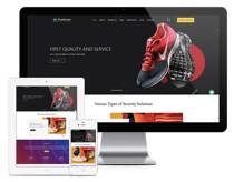 Chaussures Responsive Industrie Commerce extérieur Entreprise Site Web Modèles Facile et Cms Source