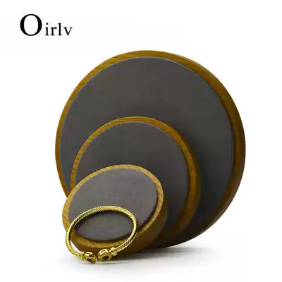 Doboni new round solid wood jewelry hand ring display props window bracelet necklace display stand