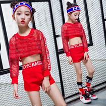 61 Children Hip Hop Street Dance Girl Jazz Dance Girls Umbilical Korean Version Suit Girl Jazz Dance Play Out