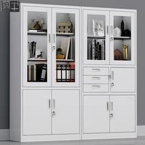 Customized documents iron cabinet Guangzhou office data file storage with lock Financial room iron cabinet bookcase small short cabinet