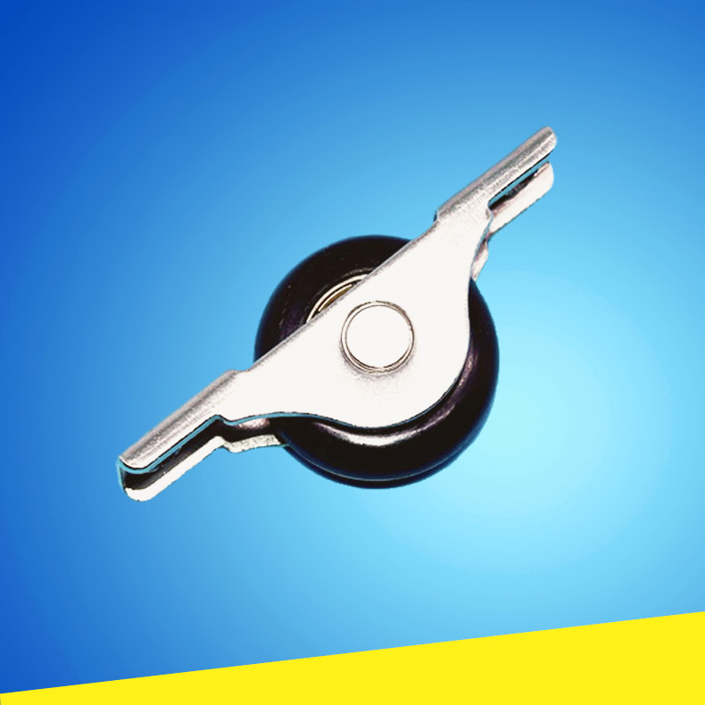 Medium black nylon pulley sliding door pulley cabinet sliding door abalone wheel sliding door and window flat wheel sliding door wheel cabinet door wheel