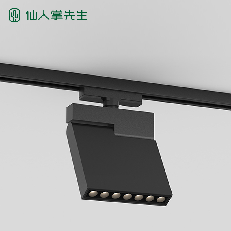 Mr. Cactus surface mounted magnetic guide track light LED spotlight embedded slide rail home without main light grille light
