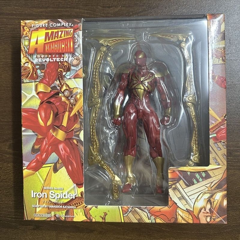 Second Factory Reproduction Edition Domestic Ocean Mountain Peak Original Color Iron Spider-Man Black Technology Red Action Figure Model Ornament Second Factory Reproduction Edition Domestic Ocean Mountain Peak Original Color Iron Spider-Man Black Technology Red Action Figure Model Ornament
