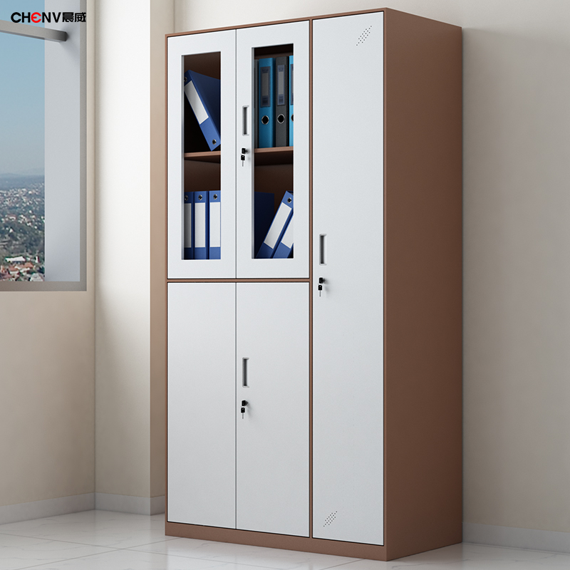 Five doors locker Wardrobe Tin Cabinet Staff Accommodating cabinet Fitness Room Changing Wardrobe Dorm Wardrobe Shoe Cabinet With Lock Storage Cabinet